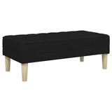 Ensemble de Canapés 2 pcs Noir 173 x 131 x 67 cm tissu