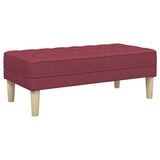 Ensemble de Canapés 2 pcs Rouge bordeaux 173 x 131 x 67 cm