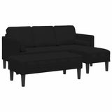 Ensemble de Canapés 2 pcs Noir 173 x 131 x 67 cm Velours