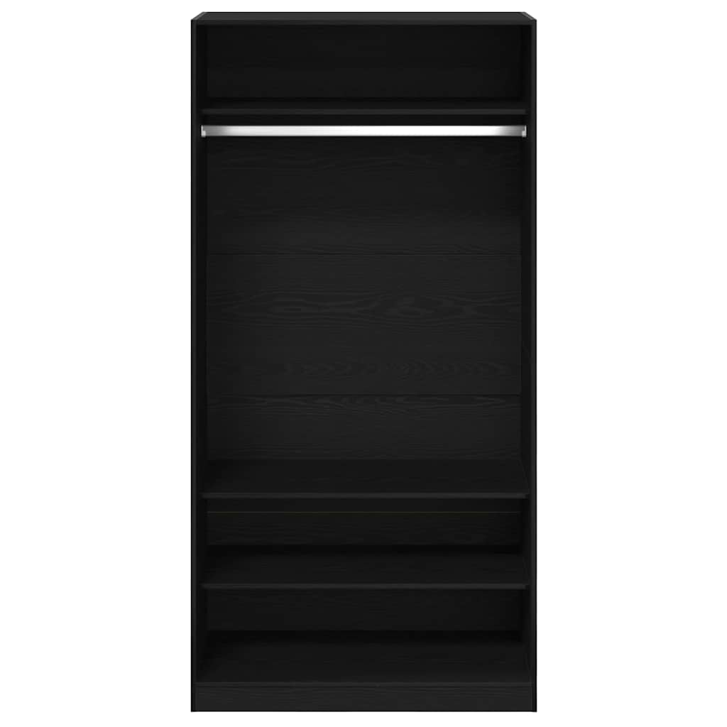 Armoire Chêne noir 100 x 50 x 200 cm Bois d'ingénierie