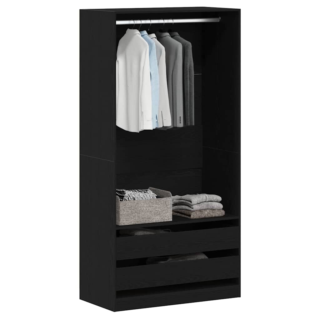 Armoire Chêne noir 100 x 50 x 200 cm Bois d'ingénierie