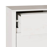 Commode Drammen Blanc 111 x 43 x 73,5 cm Bois de pin massif