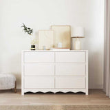 Commode Drammen Blanc 111 x 43 x 73,5 cm Bois de pin massif