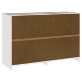 Commode Drammen Blanc 111 x 43 x 73,5 cm Bois de pin massif