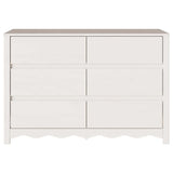Commode Drammen Blanc 111 x 43 x 73,5 cm Bois de pin massif