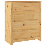 Commode Drammen Chêne 76,5 x 40 x 91 cm Bois de pin massif