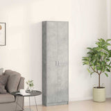Armoire Gris béton 55 x 25 x 189 cm Bois d'ingénierie