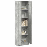 Armoire Gris béton 55 x 25 x 189 cm Bois d'ingénierie