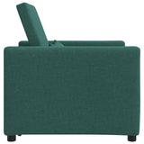 Canapé Lit Simple Vert foncé 90 x 165 x 87 cm tissu