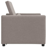 Canapé Lit Simple avec des roues Taupe 90 x 165 x 87 cm tissu