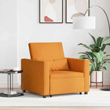 Canapé Lit Simple Jaune foncé 90 x 165 x 87 cm tissu