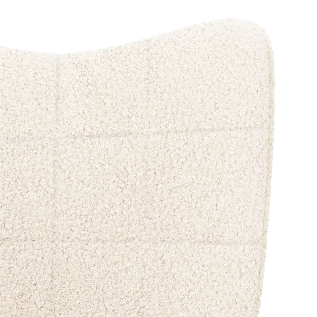 Fauteuil relaxant Crème 61 x 78 x 98 cm tissu