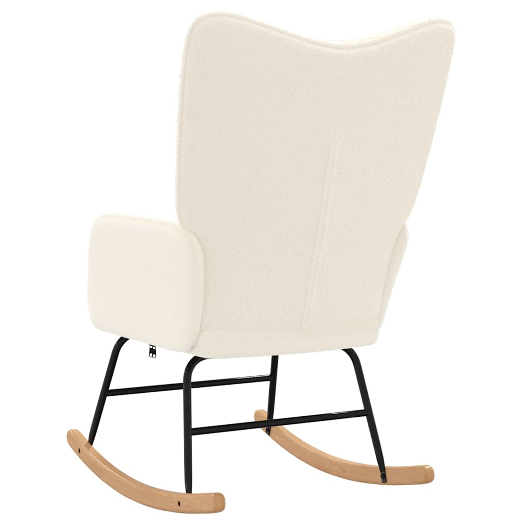 Fauteuil relaxant Crème 61 x 78 x 98 cm tissu