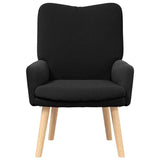 Fauteuil relaxant Noir 63 x 67 x 94 cm tissu