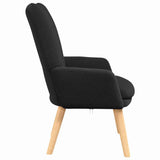 Fauteuil relaxant Noir 63 x 67 x 94 cm tissu