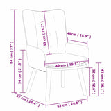 Fauteuil relaxant Gris clair 63 x 67 x 94 cm tissu