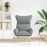 Fauteuil relaxant Gris clair 69 x 74 x 93 cm tissu