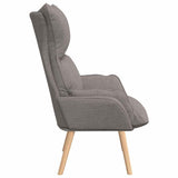 Fauteuil relaxant Taupe 69 x 74 x 93 cm tissu