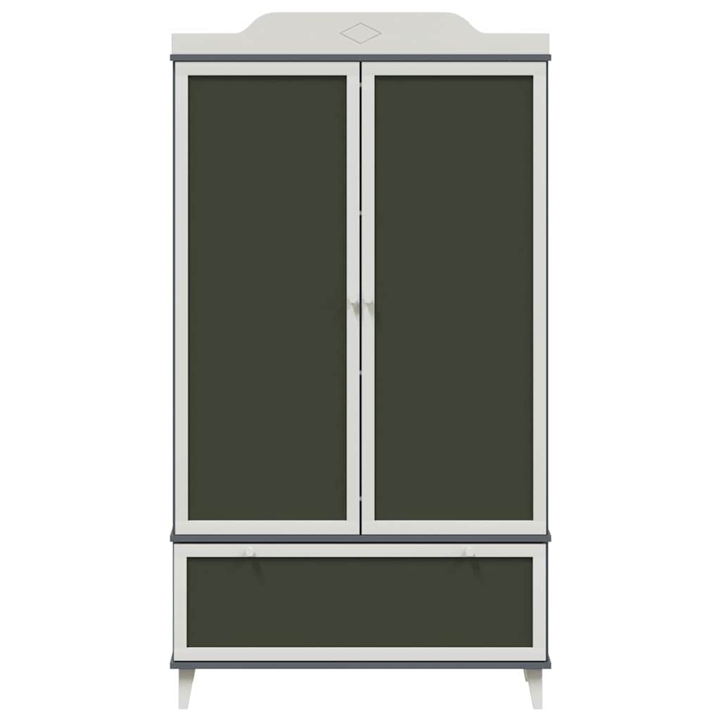 Armoire Tableau Noir avec porte Gris et blanc Bois d'ingénierie