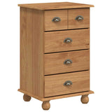 Commode ASKIM Marron 45.8 x 40 x 79 cm Bois de pin massif