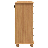 Commode ASKIM Marron 91 x 40 x 95,5 cm Bois de pin massif