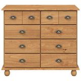 Commode ASKIM Marron 91 x 40 x 79 cm Bois de pin massif