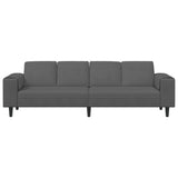 Sofa en tissu avec coussin Gris foncé Tissu en velours côtelé