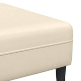 Sofa en tissu avec coussin Crème 208 cm Tissu en velours côtelé