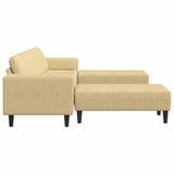 Sofa en tissu avec coussin Vert gris Tissu en velours côtelé