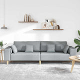 Sofa en tissu avec coussin Gris clair 208 cm tissu
