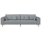 Sofa en tissu avec coussin Gris clair 208 cm tissu