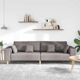 Sofa en tissu avec coussin Taupe 208 cm tissu