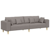 Sofa en tissu avec coussin Taupe 208 cm tissu