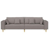 Sofa en tissu avec coussin Taupe 208 cm tissu