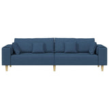 Sofa en tissu avec coussin Bleu 208 cm tissu