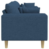 Sofa en tissu avec coussin Bleu 208 cm tissu