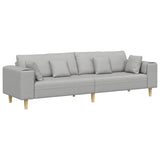 Sofa en tissu avec coussin Gris nuage 208 cm tissu