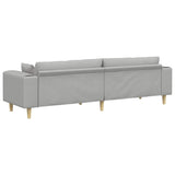 Sofa en tissu avec coussin Gris nuage 208 cm tissu
