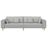 Sofa en tissu avec coussin Gris nuage 208 cm tissu