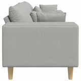 Sofa en tissu avec coussin Gris nuage 208 cm tissu