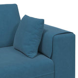 Canapé en velours avec coussin Bleu 208 cm Velours