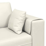 Canapé en velours avec coussin Crème 208 cm Velours