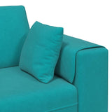 Canapé en velours avec coussin Turquoise 208 cm Velours
