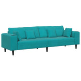 Canapé en velours avec coussin Turquoise 208 cm Velours