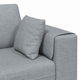 Sofa en tissu avec coussin Gris clair 208 cm tissu