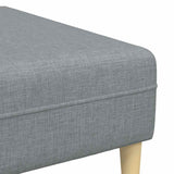 Sofa en tissu avec coussin Gris clair 208 cm tissu