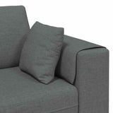 Sofa en tissu avec coussin Gris foncé 208 cm tissu