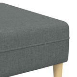 Sofa en tissu avec coussin Gris foncé 208 cm tissu