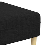 Sofa en tissu avec coussin Noir 208 cm tissu