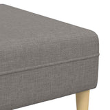 Sofa en tissu avec coussin Taupe 208 cm tissu